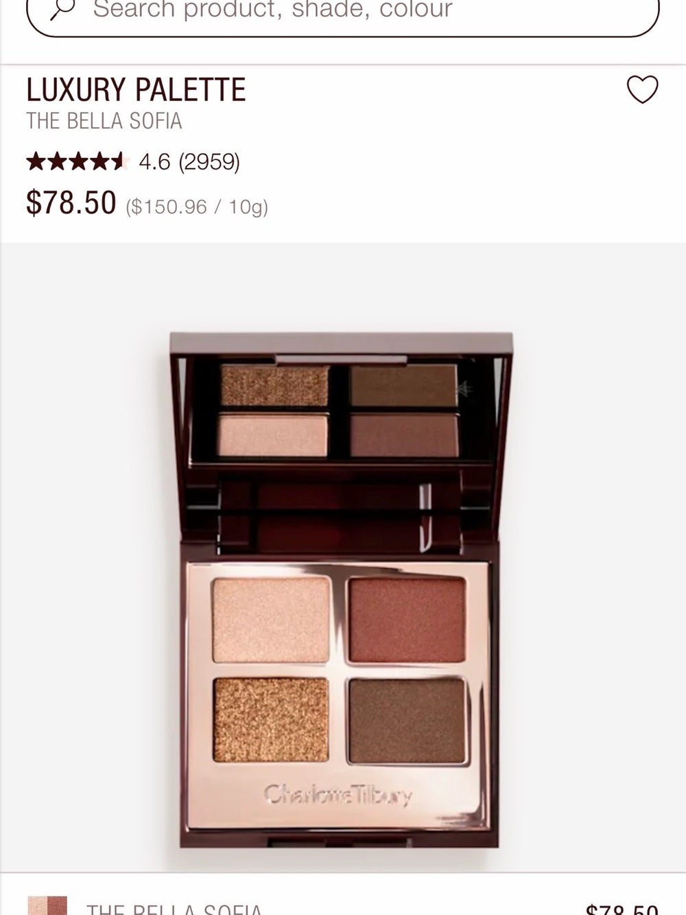 Charlotte Tilbury - Luxury Palette, The Bella Sofia